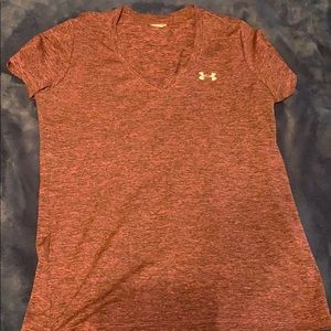 Under Armour burgundy short sleeve.